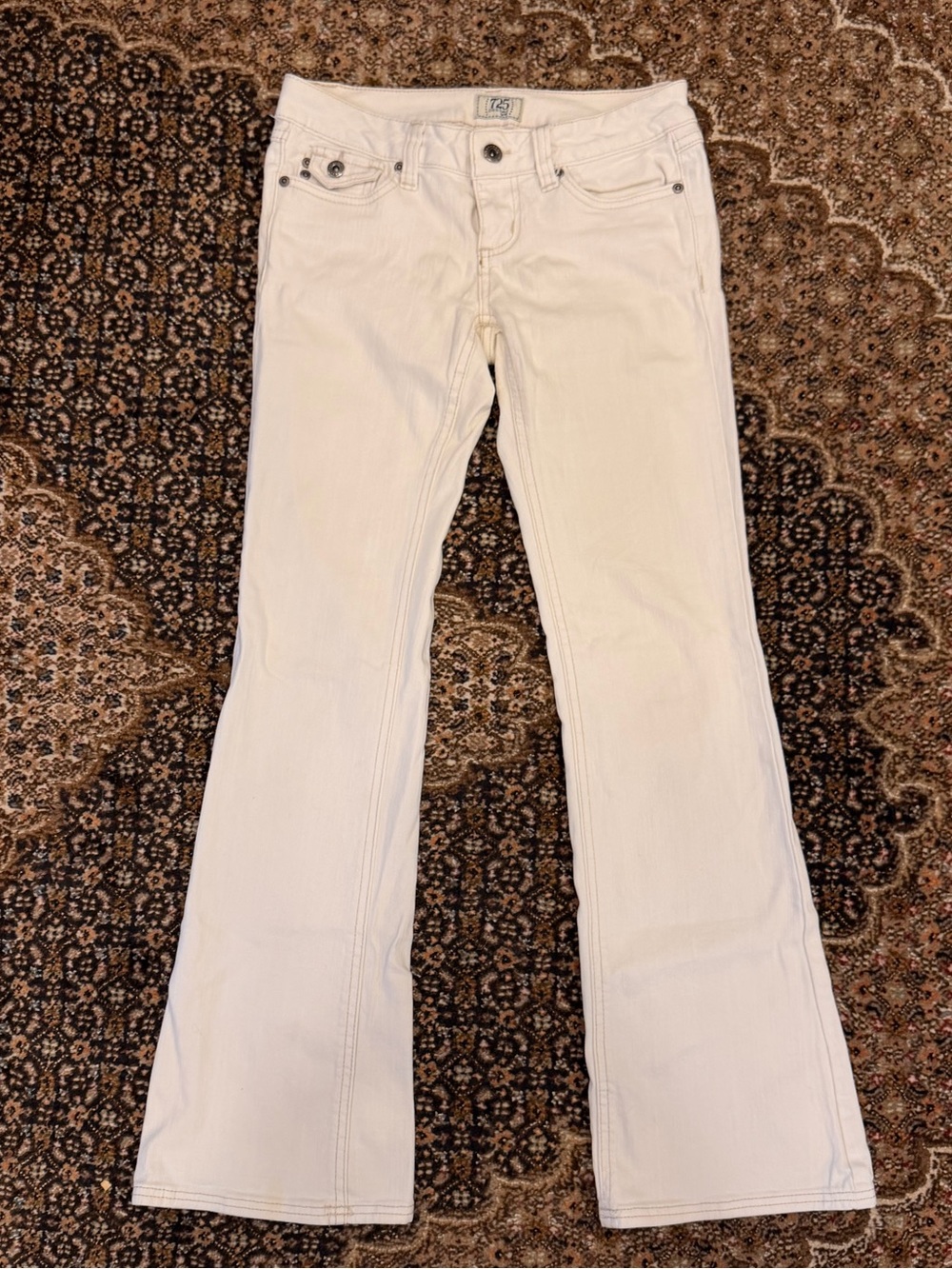 725 Original White Women's Low Rise Flared Jeans